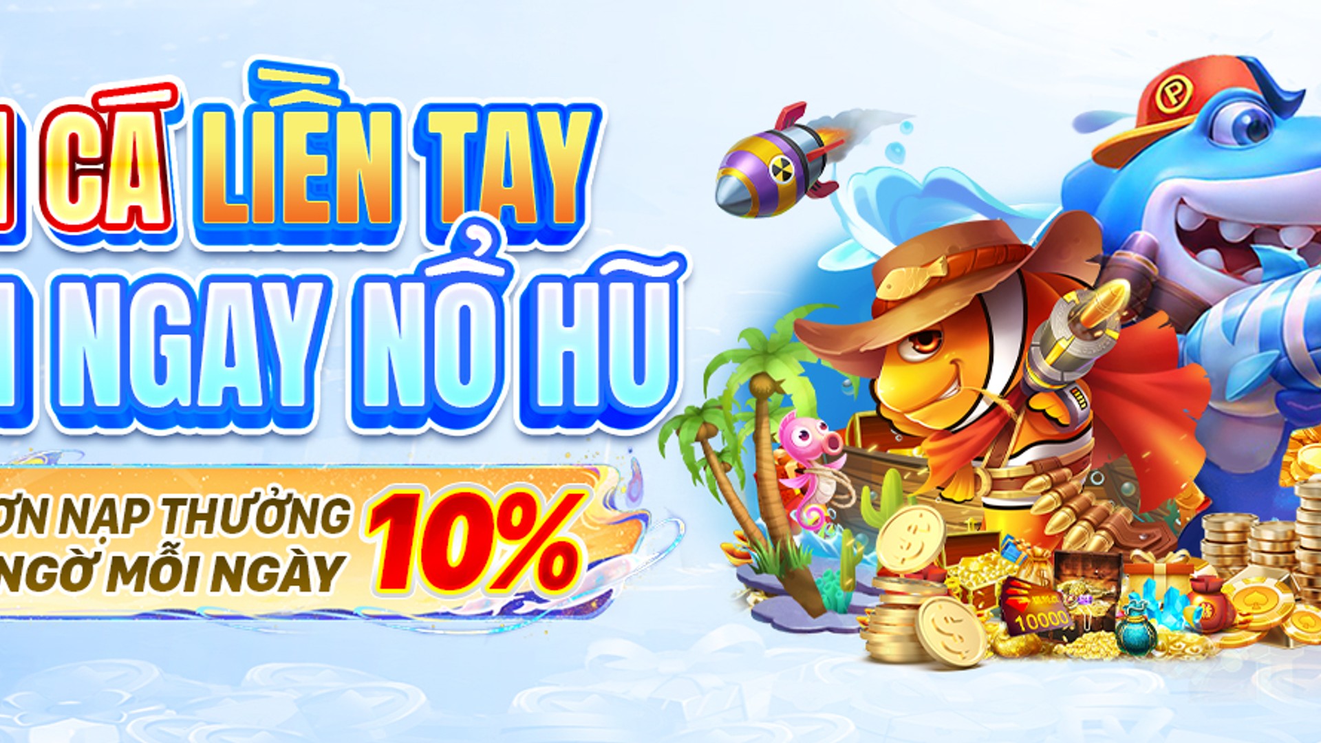Hình ảnh đại dương sống động của game bắn cá Winclub
