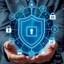 Biểu tượng mã hóa dữ liệu và giao dịch an toàn