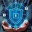 Biểu tượng mã hóa dữ liệu và giao dịch an toàn